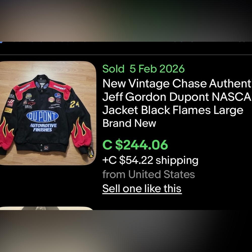 Vintage Jeff Gordon Dupont Nascar Jacket / Large / New / Jeff Hamilton - Picture 13 of 14